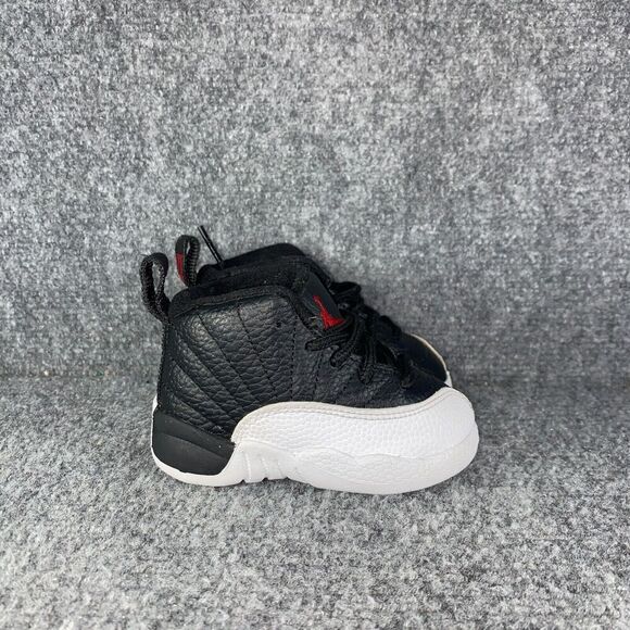 Jordan Other - Jordan 12 Playoffs Toddler 4C Shoes White Black Basketball Athletic Sneakers